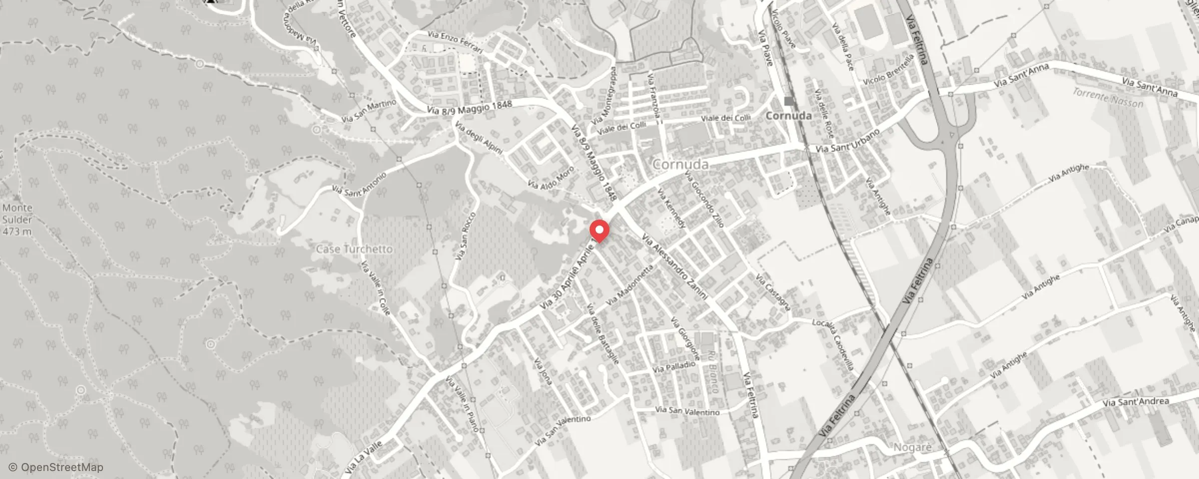 Mappa: Via 30 Aprile 1945, 15, 31041 Cornuda